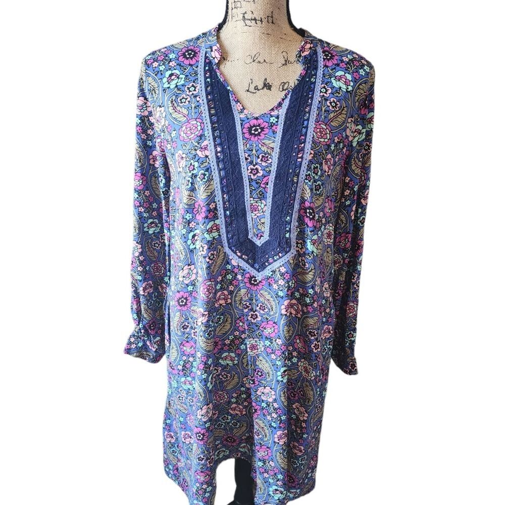 Matilda Jane Thoughts and Dreams Dress Womens SZ Medium Cottagecore Boho Peasant